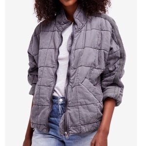 Free People Dolman Quilted Knit Jacket